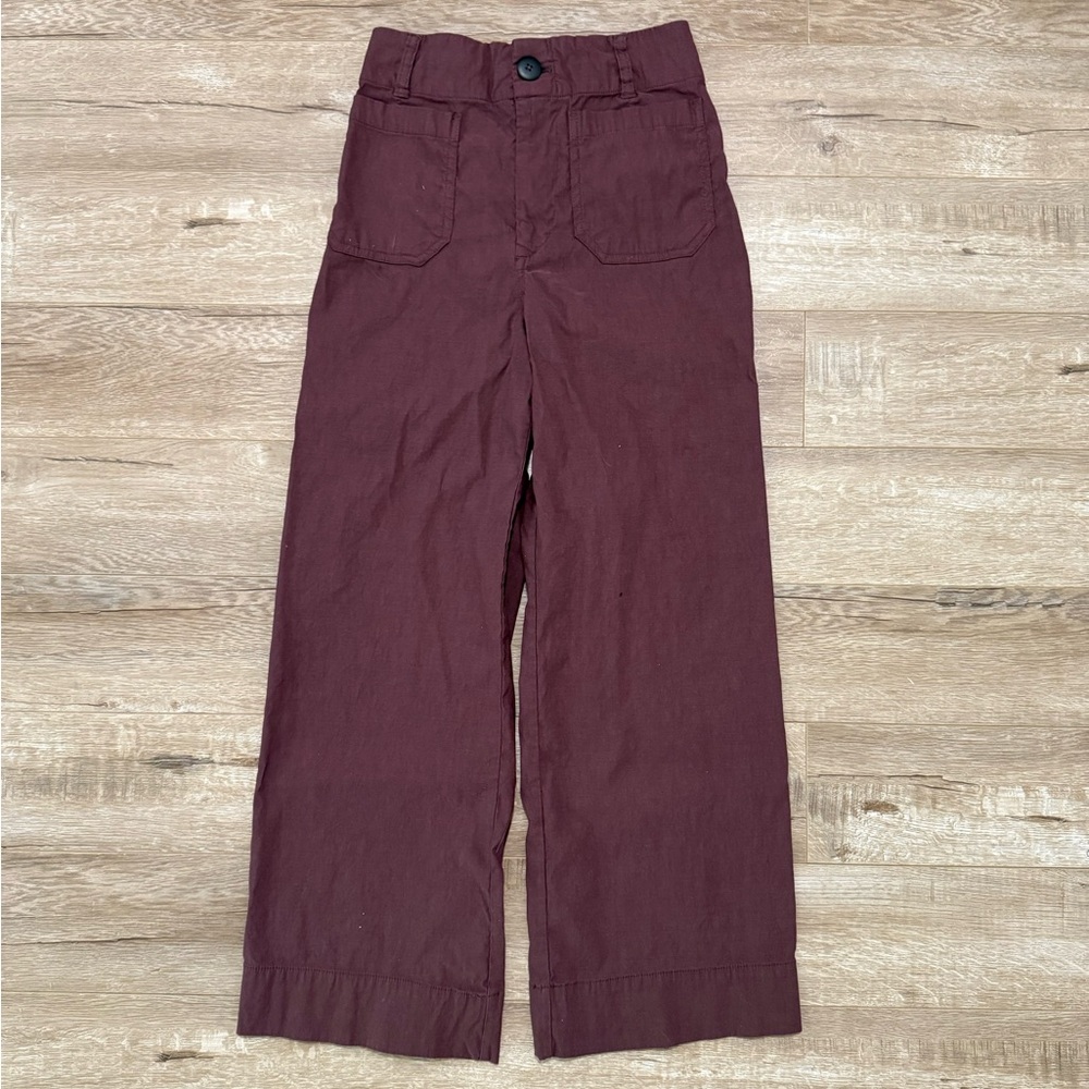 Anthropologie Burgundy Casual Pants